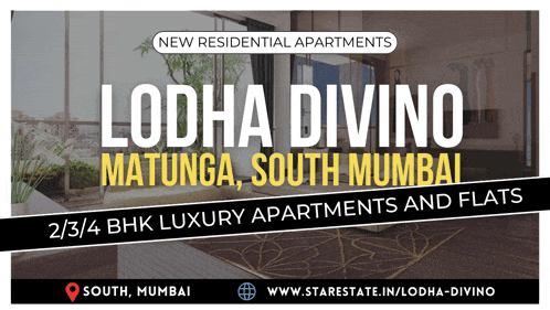 a poster for lodha divino south mumbai