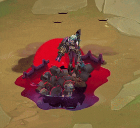 a cartoon character is laying on the ground with a gun