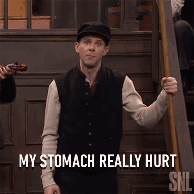 My Stomach Really Hurt Mikey Day GIF - My Stomach Really Hurt Mikey Day Saturday Night Live GIFs