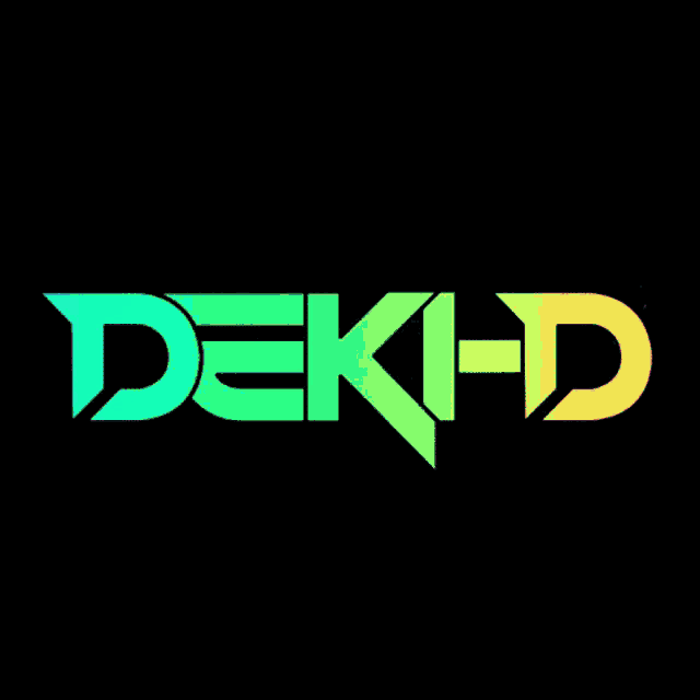 a colorful logo that says dek-d on a black background