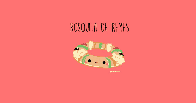 an illustration of a rosquita de reyes wreath