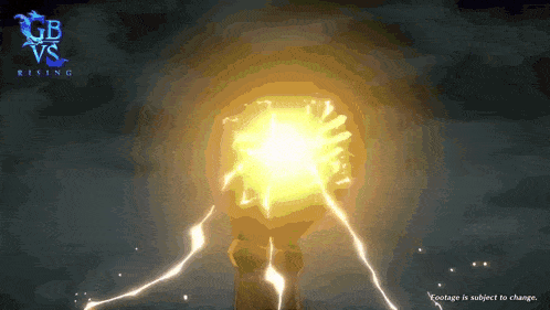 a screen shot of gb vs rising with a lightning bolt