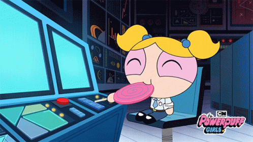 Eating Lollipop Spinning GIF - Eating Lollipop Spinning Happy GIFs