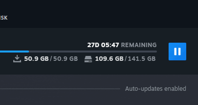 a screenshot of a computer screen showing the remaining space