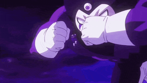 a close up of a person 's fist being punched by another person .