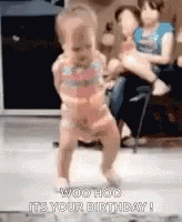 Happy Birthday Dancing Baby GIF - Happy Birthday Dancing Baby Baby Rocking Out GIFs