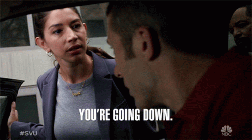 Youre Going Down Loser GIF - Youre Going Down Loser Law And Order GIFs