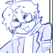 a drawing of a person wearing a suit and scarf .