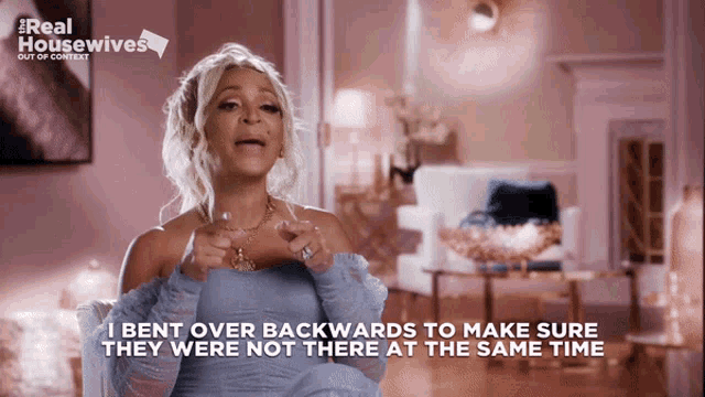 a real housewives advertisement with a woman talking