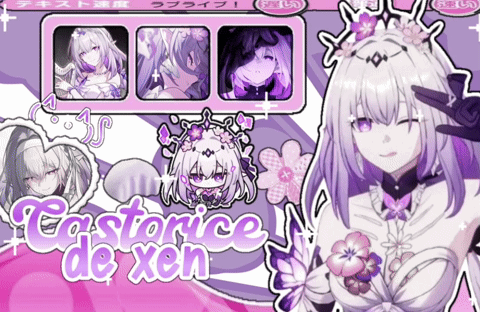 a picture of a girl with the name castorice de xen