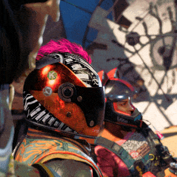 a person wearing a helmet that says vibe