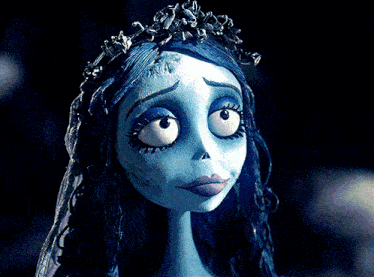 the corpse bride from the nightmare before christmas has a tiara on her head