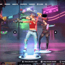 a screenshot of a video game shows a man and woman