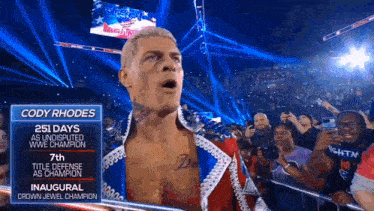 cody rhodes is the 7th crown jewel champion in wrestling