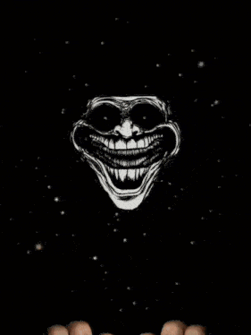 a troll face is surrounded by a matrix pattern