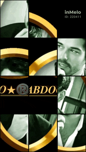 a picture of a man with the name inmelo on the bottom right