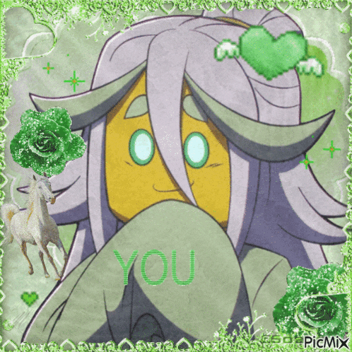 a picture of a cartoon character with the words " miss you " on it