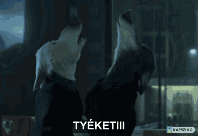a picture of a wolf with the caption tyeketeiii