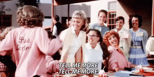 Tell Me More GIF - Grease Tell Me More Reveal GIFs