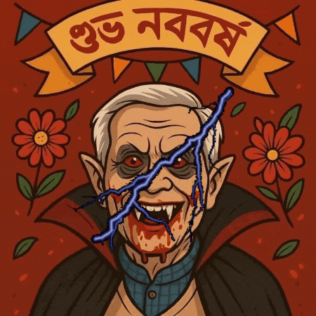 a drawing of a vampire with a lightning bolt in his eye