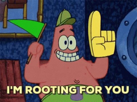Patrick Im Rooting For You GIF - Patrick Im Rooting For You Spongebob GIFs