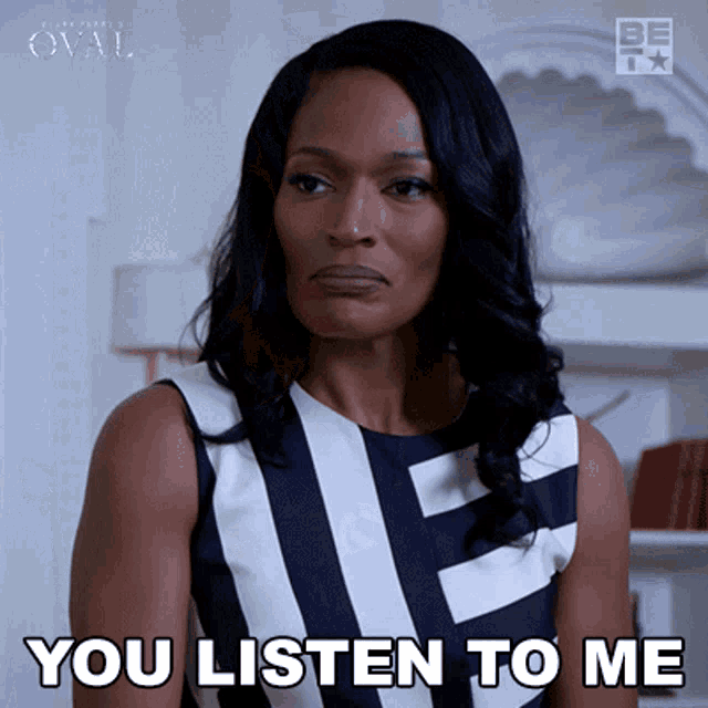You Listen To Me Victoria Franklin GIF - You Listen To Me Victoria Franklin The Oval GIFs