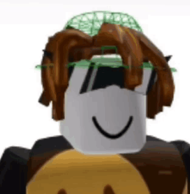 a roblox character wearing sunglasses and a hat with dreadlocks .
