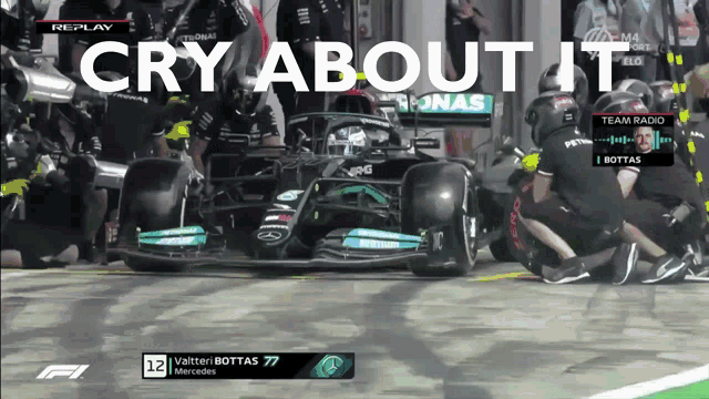 Cry About It Bottas GIF - Cry About It Bottas F1 GIFs