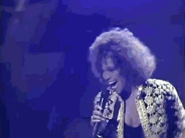 Singing Singer GIF - Singing Singer Whitney GIFs