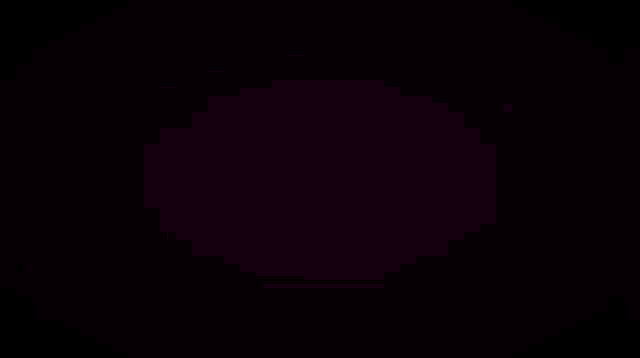 a close up of a cartoon character 's face with a purple background .