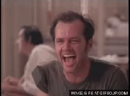 Laughing Jack Nicholson GIF
