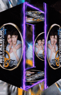 a picture of a man and a woman with the words " one " on it