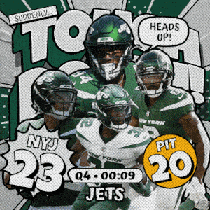 Pittsburgh Steelers (20) Vs. New York Jets (23) Fourth Quarter GIF - Nfl National Football League Football League GIFs
