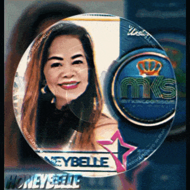 a picture of a woman named keybelle is on a cd