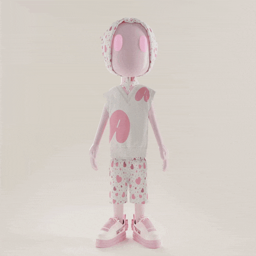 a red heart shaped balloon with a person 's legs sticking out of it