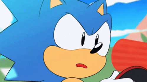 Sonic Mania Sonic GIF - Sonic Mania Sonic Poker Face GIFs