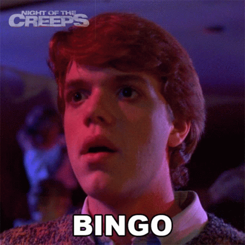 Bingo Chris GIF - Bingo Chris Night Of The Creeps GIFs