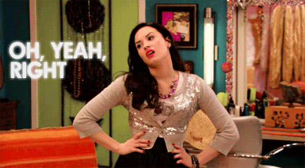 Oh, Yeah, Right GIF - Yeah Right Demi Lovato Uninterested GIFs