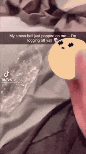a tiktok video shows a person holding a ball
