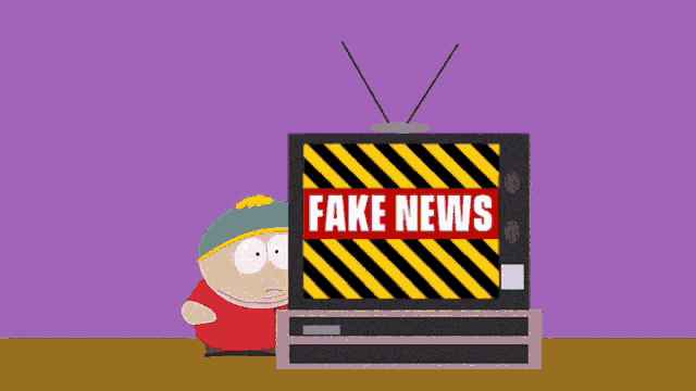 a cartoon of a man sitting in front of a broken tv