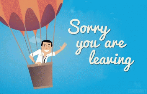 Sorry You Are Leaving Good Bye GIF - Sorry You Are Leaving Good Bye Bye GIFs