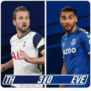 Tottenham Hotspur F.C. (3) Vs. Everton F.C. (0) Half-time Break GIF - Soccer Epl English Premier League GIFs