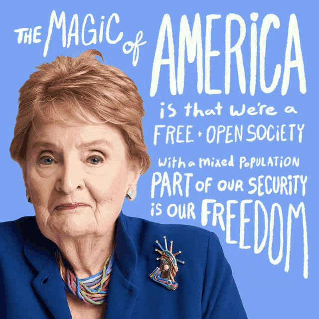 the magic of america is that we 're a free open society
