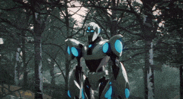 a robot with a red cape is flying through the air
