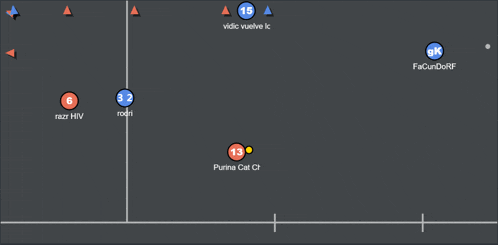 a soccer game is being played between kairo and quark