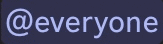 a purple background with the word everyone on it