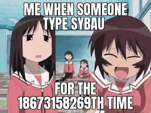 a couple of anime girls are standing next to each other in a classroom with a meme .