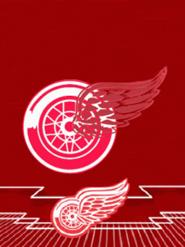 Detroit Red Wings Spinning Logo GIF - Detroit Red Wings Red Wings Spinning Logo GIFs