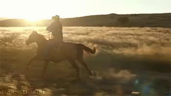 Riding Into The Sunset GIF - Cowboy Riding Horseback Riding GIFs