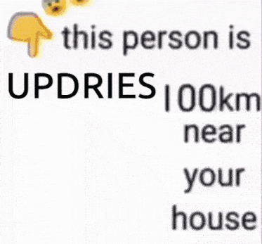 a sign that says updies 41 km near your house
